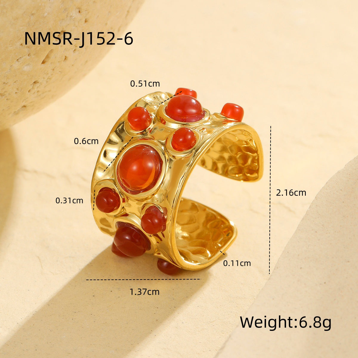 Wholesale French court style multi-gemstone open retro ring